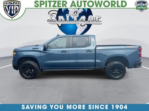 Lakeshore Blue Metallic 2024 Chevrolet Silverado 1500 Custom Trail Boss