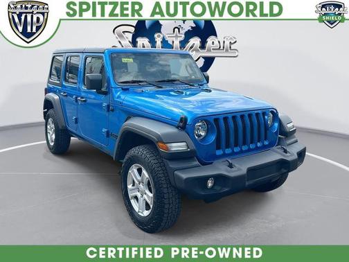 Hydro Blue Pearl 2022 Jeep Wrangler Unlimited Sport