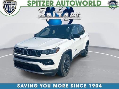 Bright White Clearcoat 2023 Jeep Compass Limited