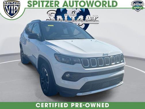 Bright White Clearcoat 2023 Jeep Compass Limited