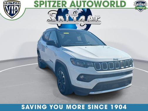 Bright White Clearcoat 2023 Jeep Compass Limited