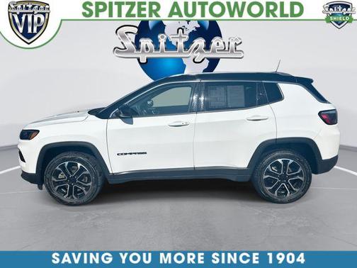 Bright White Clearcoat 2023 Jeep Compass Limited