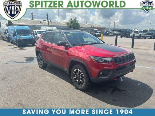 Red 2026 Jeep Compass Trailhawk