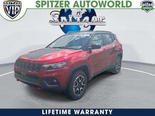Red 2026 Jeep Compass Trailhawk