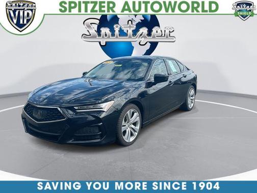 Silver 2021 Acura TLX Technology