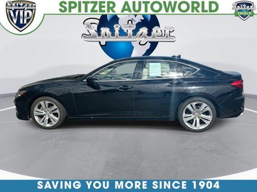 Silver 2021 Acura TLX Technology