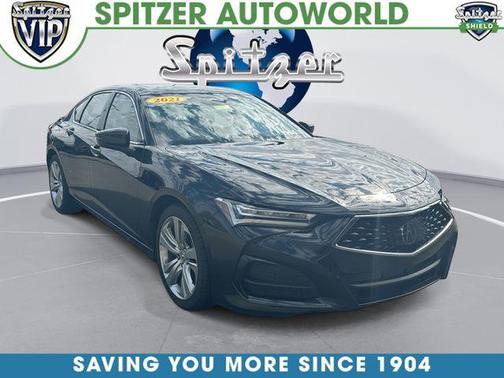 Silver 2021 Acura TLX Technology