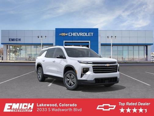 Summit White 2026 Chevrolet Traverse LT