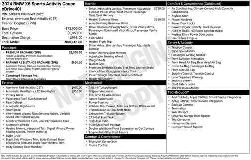 2024 BMW X6 xDrive40i