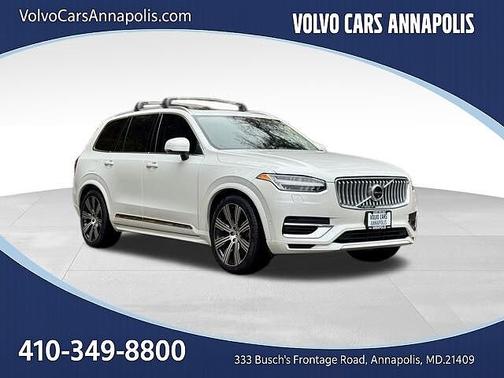 Crystal White 2024 Volvo XC90 T8 Ultimate Bright 7-Seater