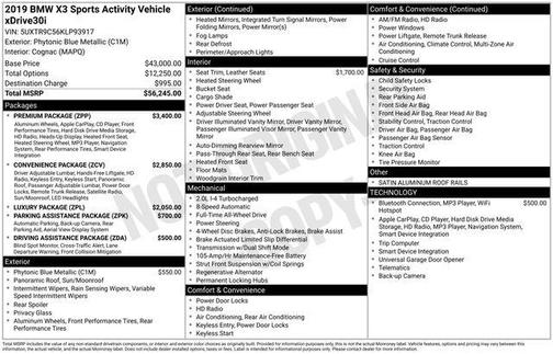 2019 BMW X3 xDrive30i