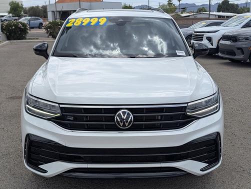 Opal White Pearl 2023 Volkswagen Tiguan 2.0T SE R-Line Black
