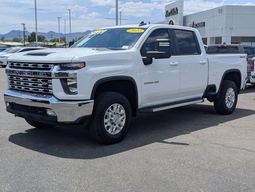 Summit White 2021 Chevrolet Silverado 3500 LT