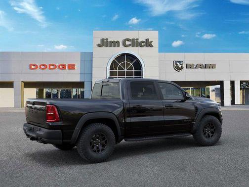 Diamond Black Crystal Pearlcoat 2026 RAM 1500 RHO Crew Cab 4x4 5'7' Box