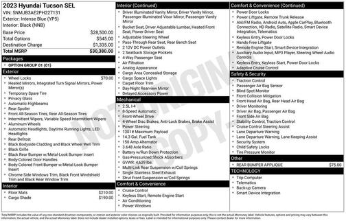 2023 Hyundai TUCSON SEL