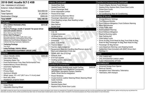 2018 GMC Acadia SLT-2