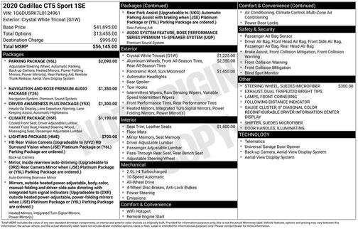 2020 Cadillac CT5 Sport RWD