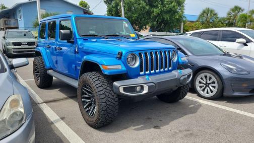 Hydro Blue Pearlcoat 2023 Jeep Wrangler 4xe Sahara