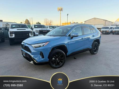 Cavalry Blue 2024 Toyota RAV4 Hybrid SE SUV