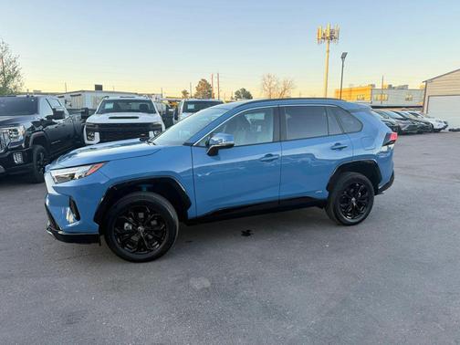 Cavalry Blue 2024 Toyota RAV4 Hybrid SE