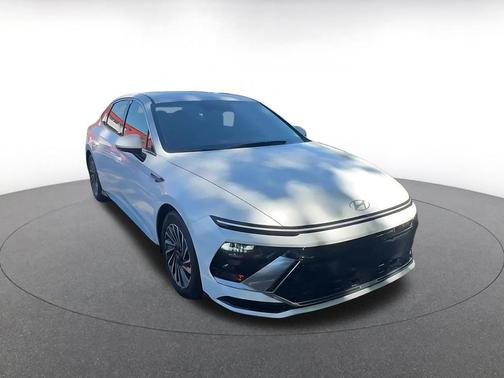 Serenity White 2025 Hyundai SONATA Hybrid SE