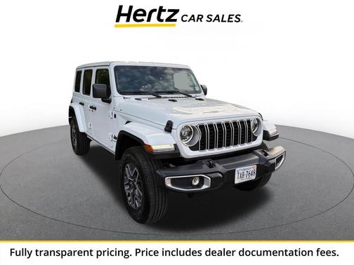 Bright White Clearcoat 2025 Jeep Wrangler 4-Door Sahara 4x4