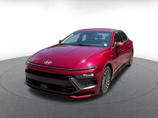 Ultimate red 2025 Hyundai SONATA Hybrid SE