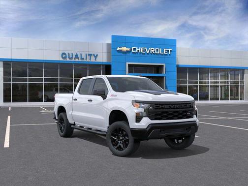Summit White 2026 Chevrolet Silverado 1500 Custom Trail Boss