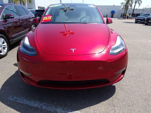 Red 2024 Tesla Model Y Long Range Dual Motor All-Wheel Drive
