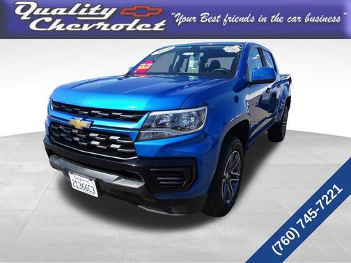 Bright Blue Metallic 2021 Chevrolet Colorado WT