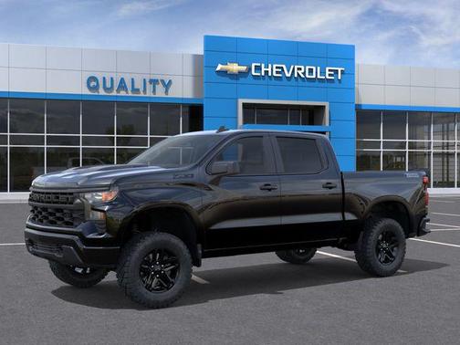 Black 2026 Chevrolet Silverado 1500 Custom Trail Boss