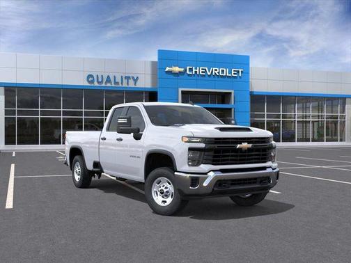 Summit White 2026 Chevrolet Silverado 2500 Double Cab, Long Bed, WT, RWD