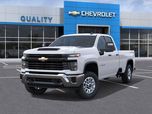 Summit White 2026 Chevrolet Silverado 2500 Double Cab, Long Bed, WT, RWD