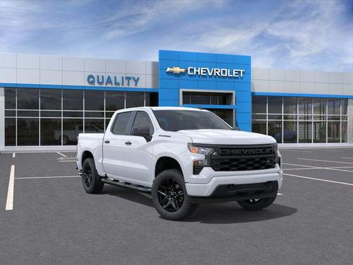 Summit White 2026 Chevrolet Silverado 1500 Custom