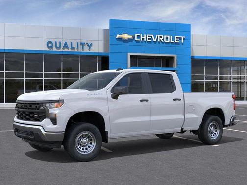 Summit White 2025 Chevrolet Silverado 1500 WT