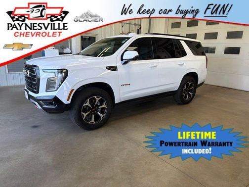 Summit White 2025 GMC Yukon AT4 4WD
