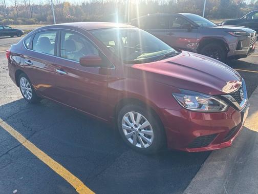 Scarlet Ember 2017 Nissan Sentra SV