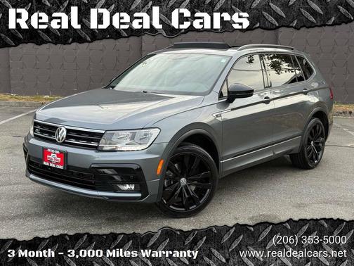Platinum Gray Metallic 2020 Volkswagen Tiguan 2.0T SE R-Line Black 4MOTION