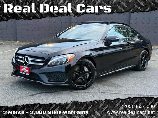 Black 2017 Mercedes-Benz C-Class C 300 2dr Coupe