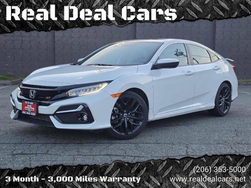 Platinum White Pearl 2020 Honda Civic Si Base