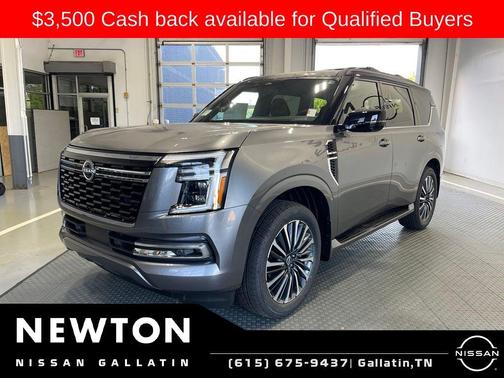 Gun Metallic / Super Black 2026 Nissan Armada Platinum Reserve