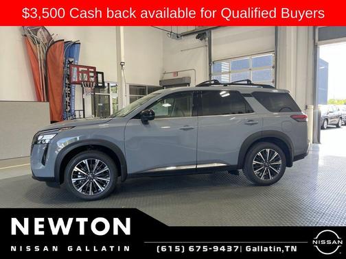 Boulder Gray Metallic 2026 Nissan Pathfinder Platinum