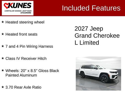 Bright White Clearcoat 2027 Jeep Grand Cherokee L Limited