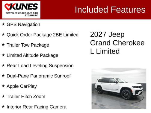 Bright White Clearcoat 2027 Jeep Grand Cherokee L Limited
