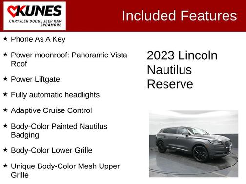 2023 Lincoln Nautilus Reserve