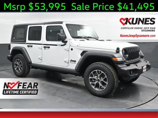 Bright White Clearcoat 2025 Jeep Wrangler Sport