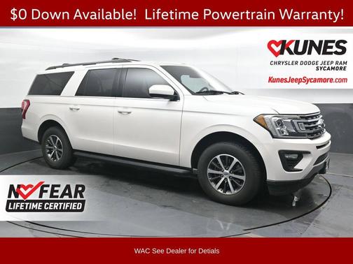 White Platinum Clearcoat Metallic 2019 Ford Expedition Max XLT