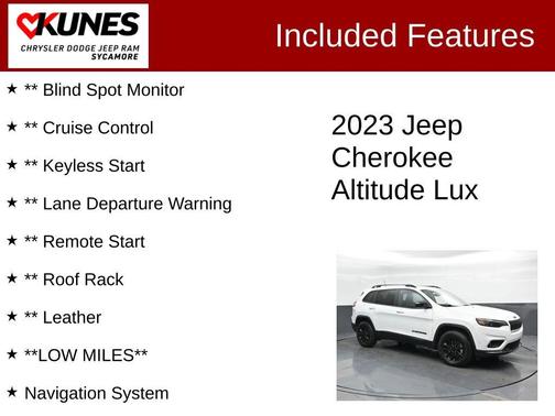 2023 Jeep Cherokee Altitude Lux