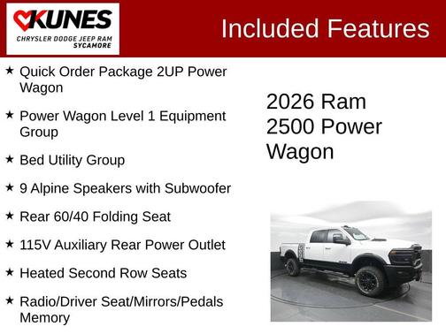 Bright White Clearcoat 2026 RAM 2500 Rebel/Power Wagon