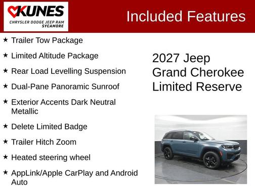 Steel Blue 2027 Jeep Grand Cherokee Limited